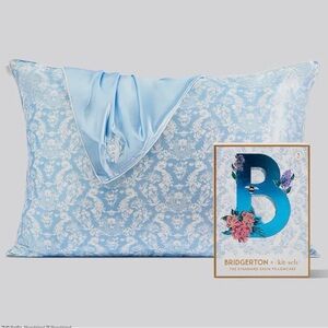 Kitsch Satin Bridgerton Pillowcase - Light Blue